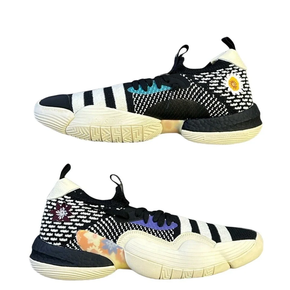 Adidas Trae Young 2 Flower Basketball‎ Shoes Sneakers -  IG2590 - Men's Size 13